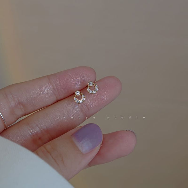 Stud S925 Sterling Silver Rhinestone Earring FashionChic