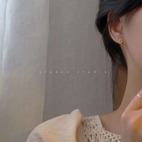Stud S925 Sterling Silver Rhinestone Earring FashionChic