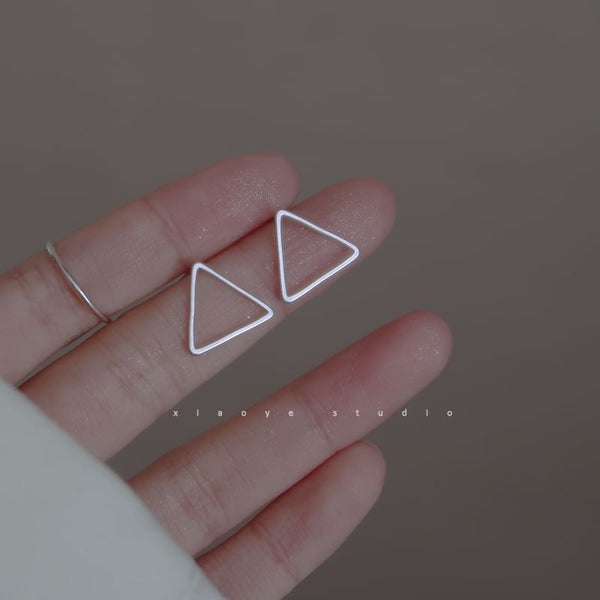 Triangle Earring Stud S925 Sterling Silver FashionChic