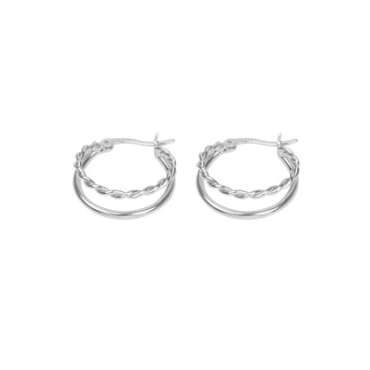Alloy Earring Layered Hoop FashionChic
