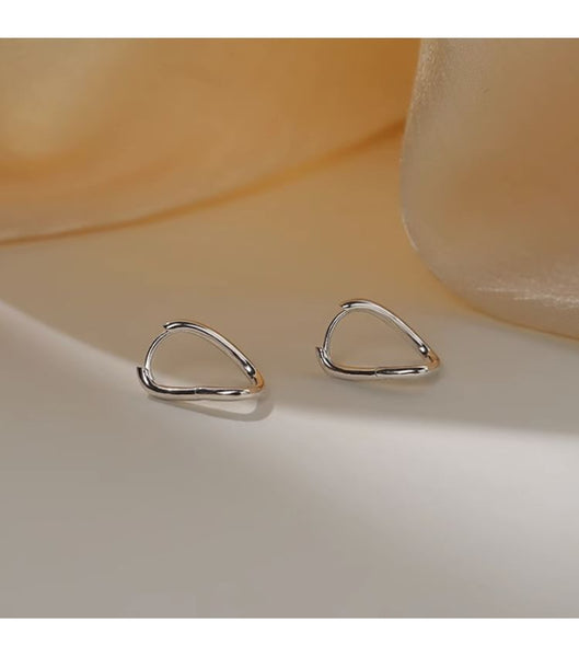 Earring Irregular Hoop Alloy FashionChic