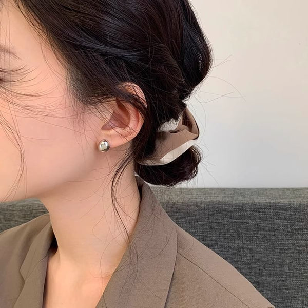 Alloy Polished Stud Earring FashionChic