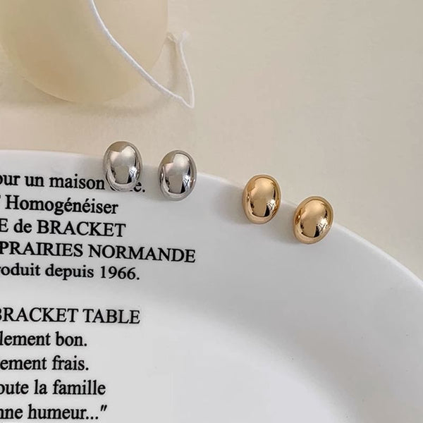 Alloy Polished Stud Earring FashionChic