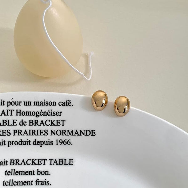 Alloy Polished Stud Earring FashionChic