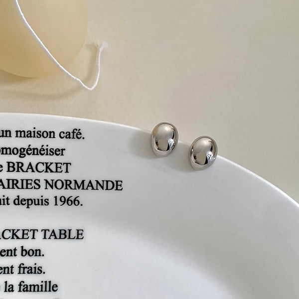 Alloy Polished Stud Earring FashionChic