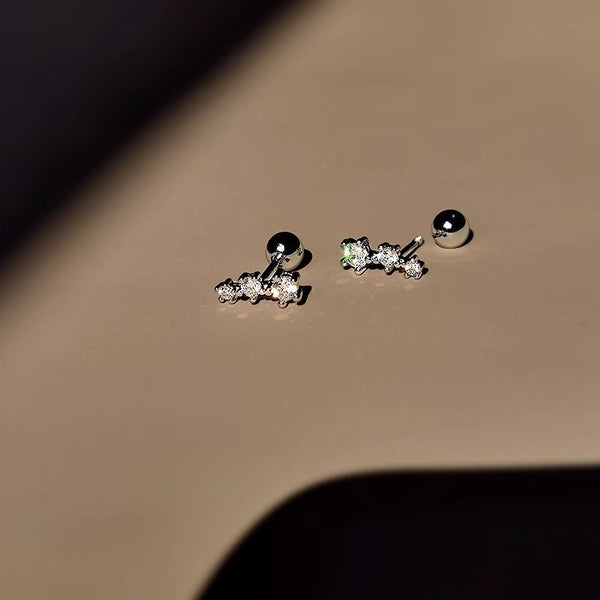 Star Rhinestone Jacket Ear Alloy FashionChic