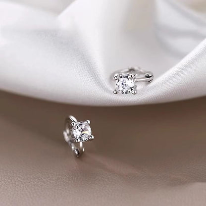 Huggie Rhinestone Earring Alloy FashionChic