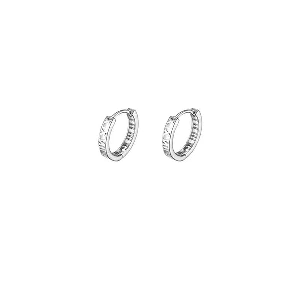 Numeral Earring Hoop Alloy Roman FashionChic