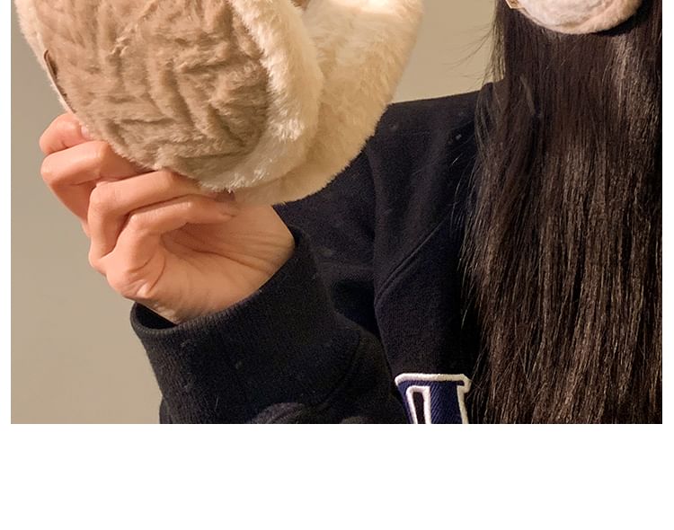Trim Earmuffs Fluffy Contrast FashionChic