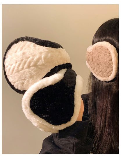 Trim Earmuffs Fluffy Contrast FashionChic