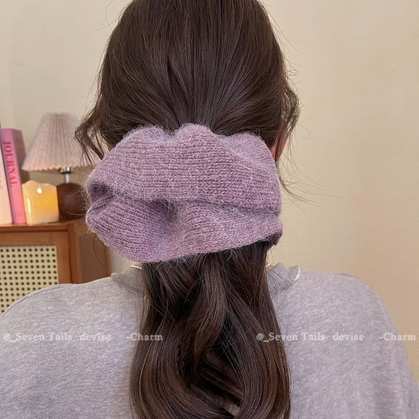 Knit Scrunchie Plain FashionChic