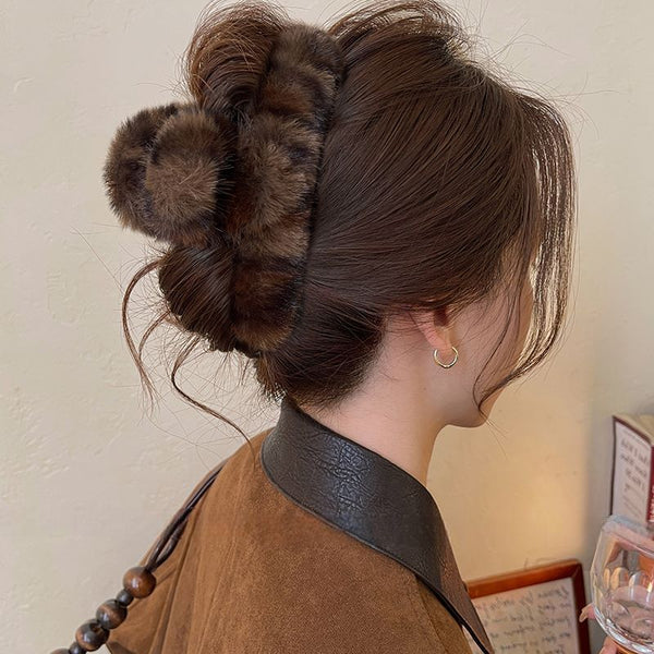 Leopard Claw Patterned Hair Faux Fur FashionChic