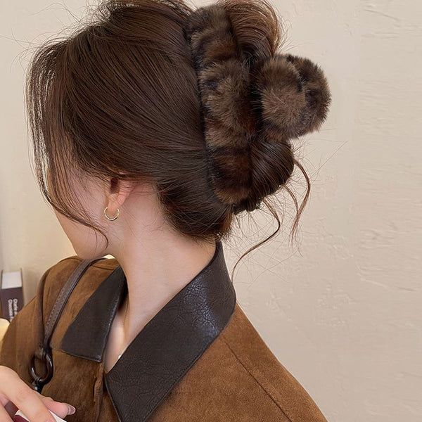 Leopard Claw Patterned Hair Faux Fur FashionChic