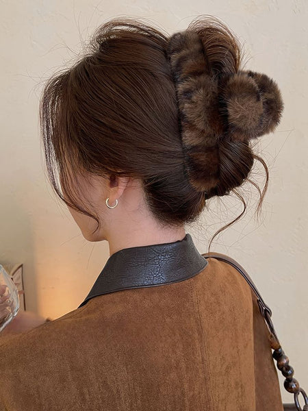 Leopard Claw Patterned Hair Faux Fur FashionChic