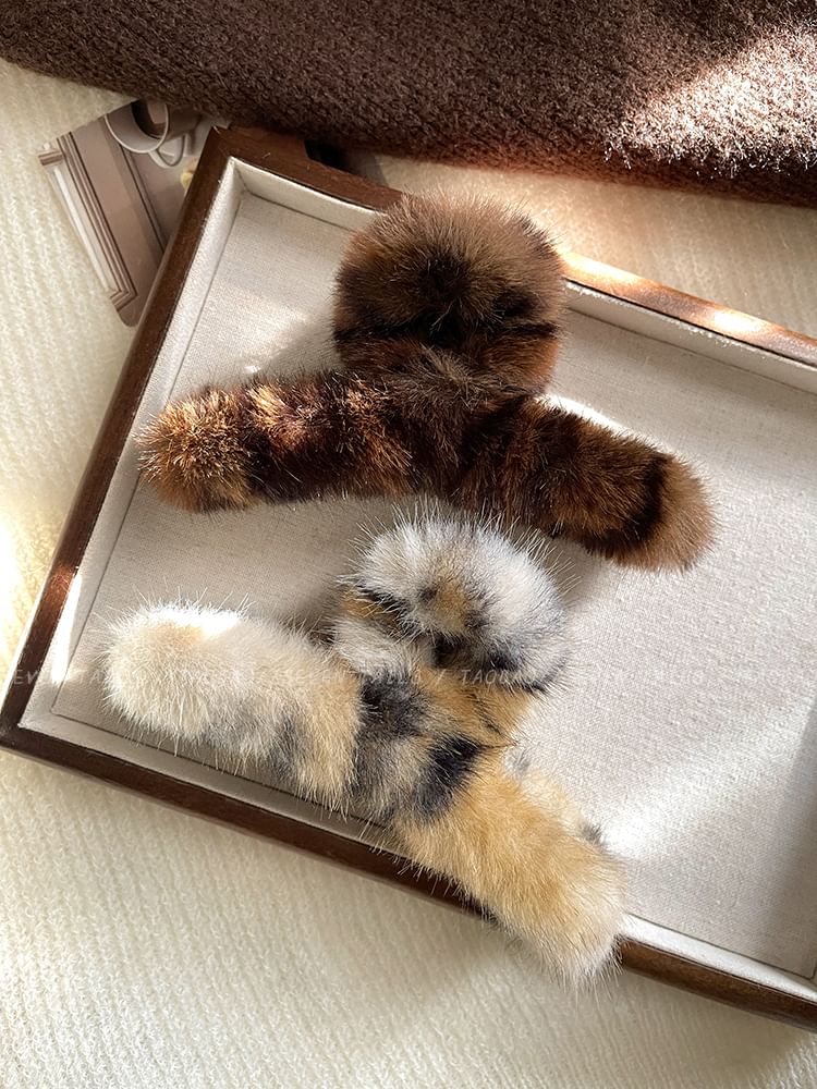 Leopard Claw Patterned Hair Faux Fur FashionChic