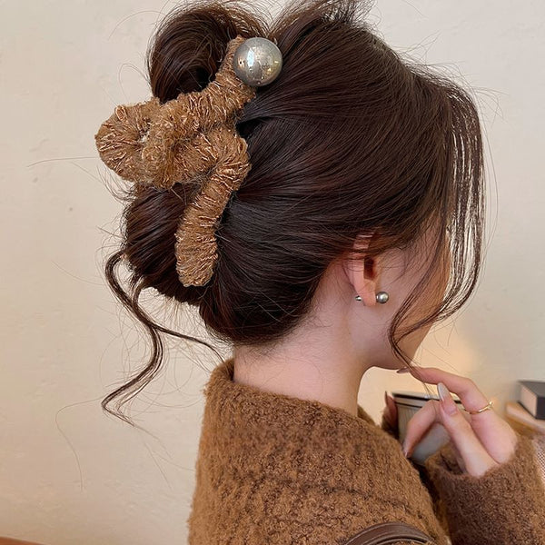 Claw Hair Faux Pearl Yarn FashionChic