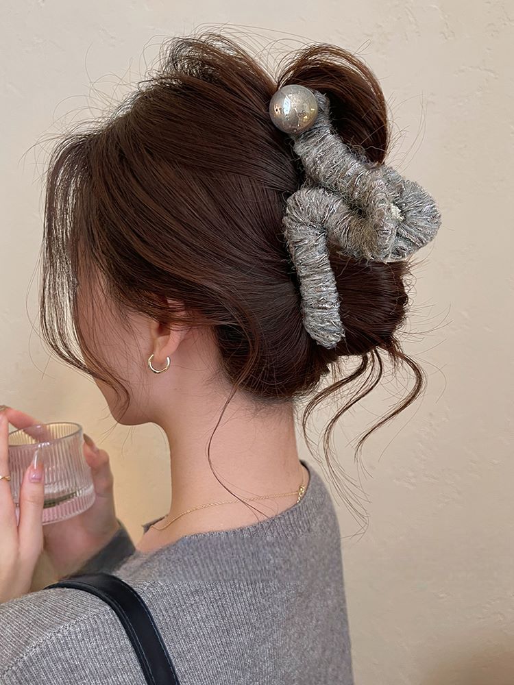 Claw Hair Faux Pearl Yarn FashionChic