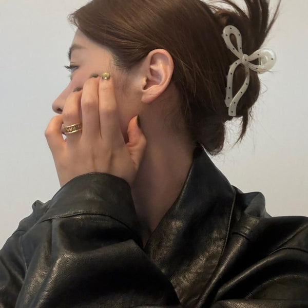 Claw Dot Hair Polka Bow FashionChic