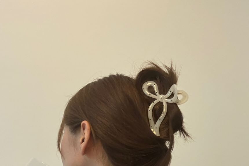 Claw Dot Hair Polka Bow FashionChic