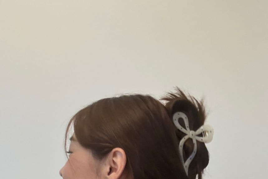 Claw Dot Hair Polka Bow FashionChic