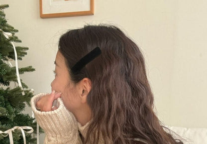 Velvet Hair Plain Clip FashionChic