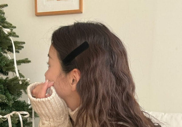 Velvet Hair Plain Clip FashionChic