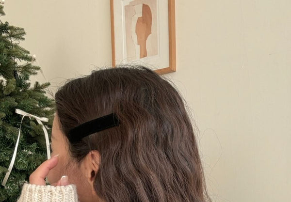 Velvet Hair Plain Clip FashionChic