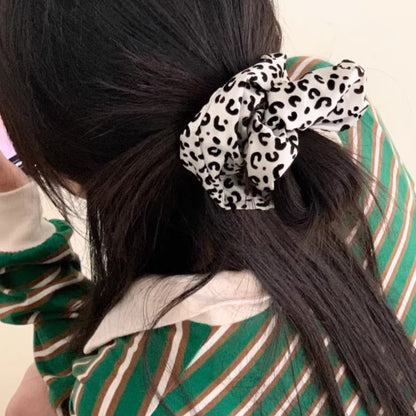 Print Hair Scrunchie Leopard FashionChic