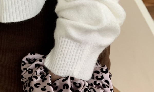 Print Hair Scrunchie Leopard FashionChic