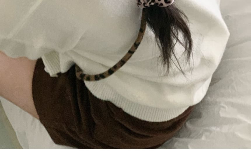 Print Hair Scrunchie Leopard FashionChic