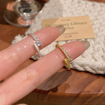 Rhinestone Alloy / Set Open Ring FashionChic