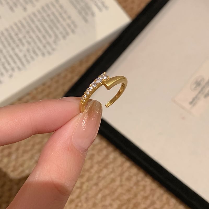 Rhinestone Alloy / Set Open Ring FashionChic