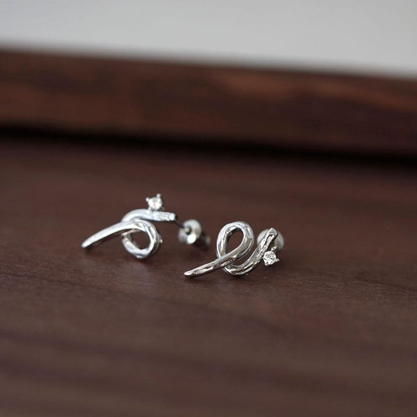 925 Earring Stud Sterling Silver FashionChic