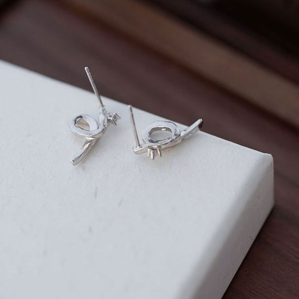 925 Earring Stud Sterling Silver FashionChic