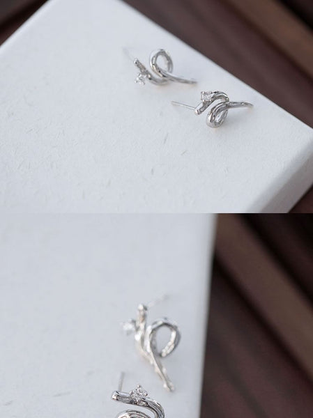 925 Earring Stud Sterling Silver FashionChic