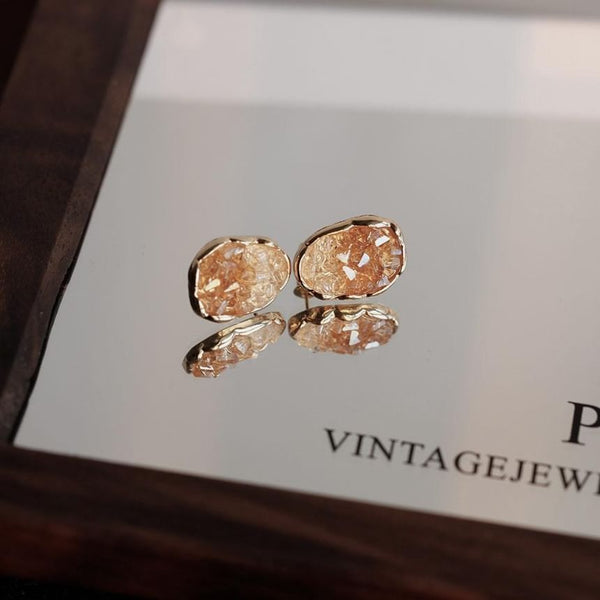 Sterling Earring Stud Crystal Silver 925 FashionChic