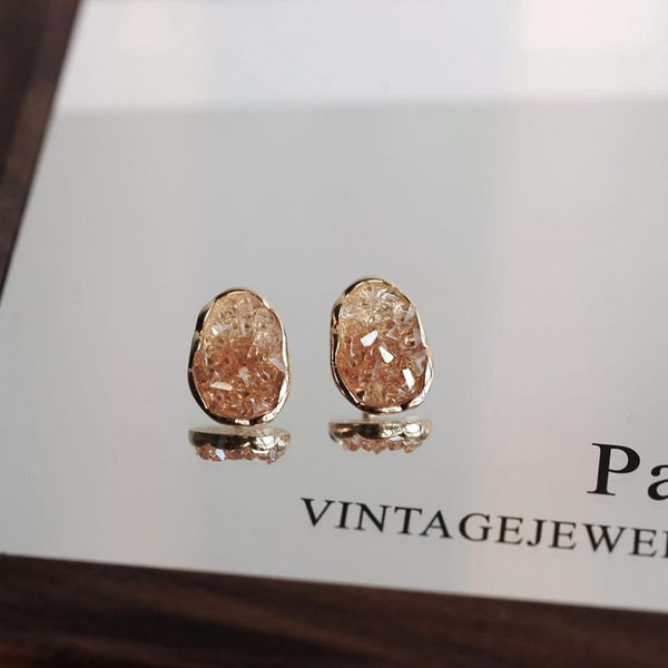 Sterling Earring Stud Crystal Silver 925 FashionChic