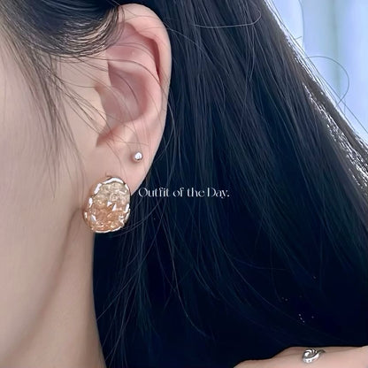 Sterling Earring Stud Crystal Silver 925 FashionChic