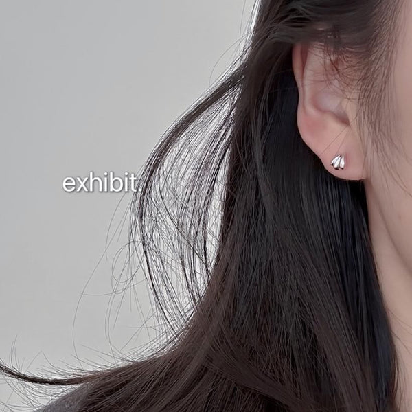 Stud Sterling Earring 925 Shell Silver FashionChic