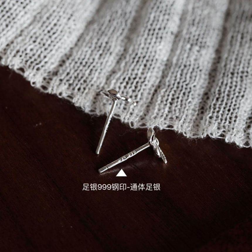 Sterling Bowknot Stud Silver 925 Earring FashionChic