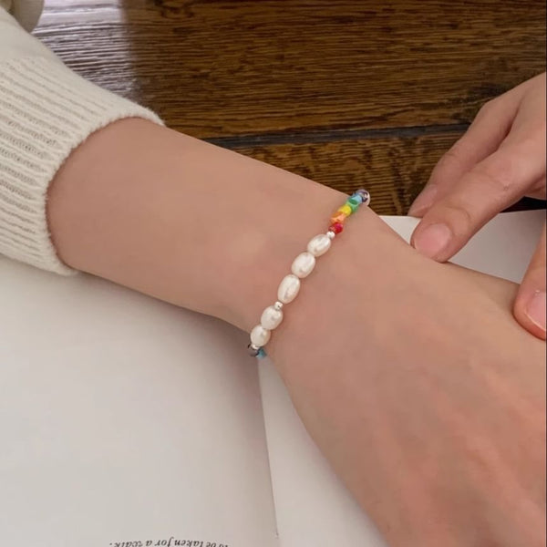 Sterling Silver Beaded Bracelet FashionChic