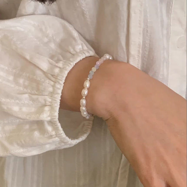 Sterling Silver Beaded Bracelet FashionChic