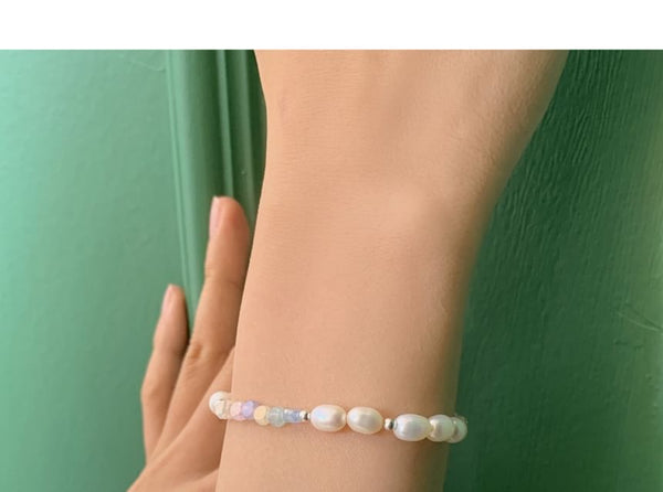 Sterling Silver Beaded Bracelet FashionChic