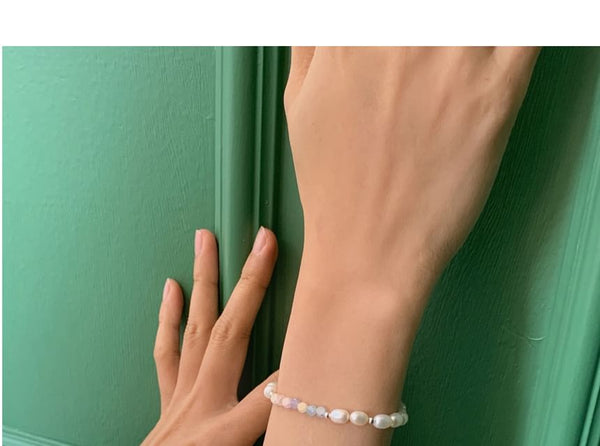 Sterling Silver Beaded Bracelet FashionChic