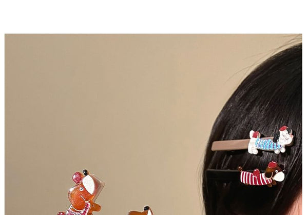 Acrylic Dog Clip Hair Cartoon FashionChic
