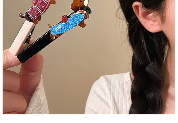 Acrylic Dog Clip Hair Cartoon FashionChic