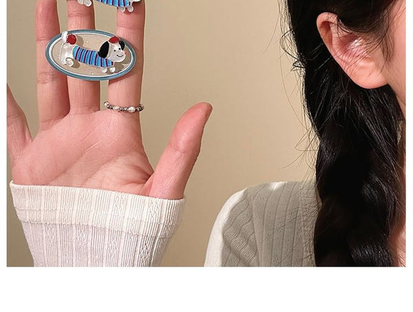 Acrylic Dog Clip Hair Cartoon FashionChic