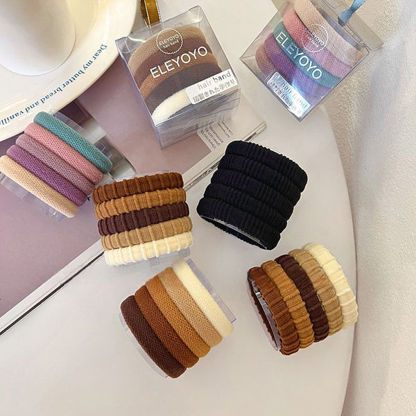 Hair of Tie Plain Set 5: FashionChic