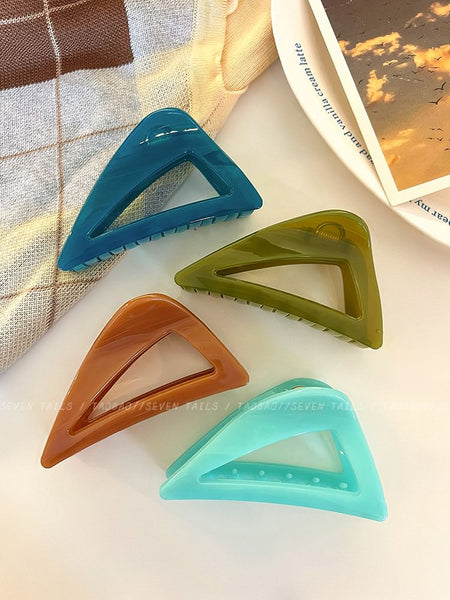 Triangle Hair Acrylic Plain Claw FashionChic