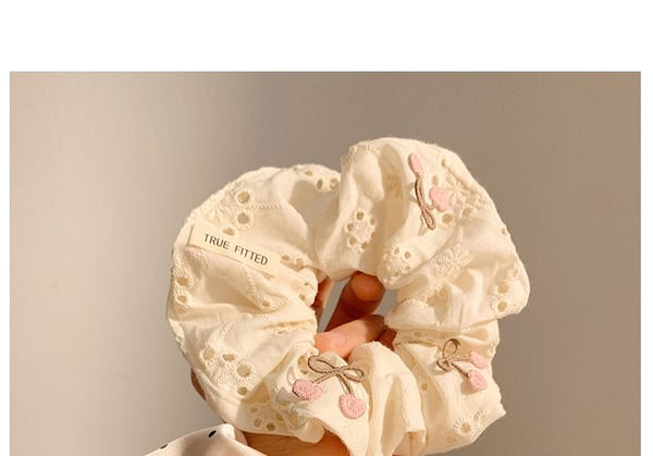 Dot Polka / Applique Designs) (Various Scrunchie Cherry FashionChic